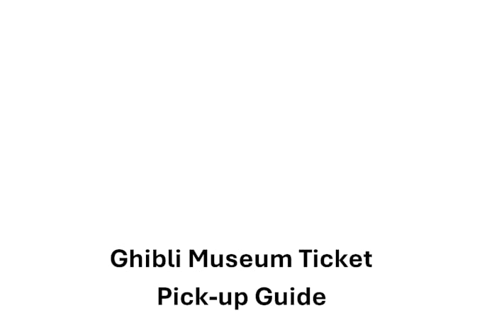 get you ghibli museum tickets